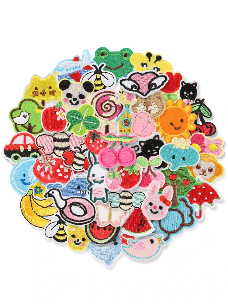 10 Stück Lot süßer Aufnäher zum Aufbügeln für Kleidung, bestickt, für Kinder, Tiere, kleine Jacke, Thermo-DIY, Nasostruka, Nähen, Großhandel – Detail 7