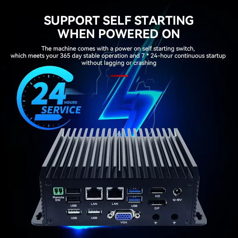 Brand New High-Performance Industrial Mini PC Intel N305 Quad-Core Windows 10 4GB/8GB/16GB DDR4 RAM SSD 8x USB Ports COM