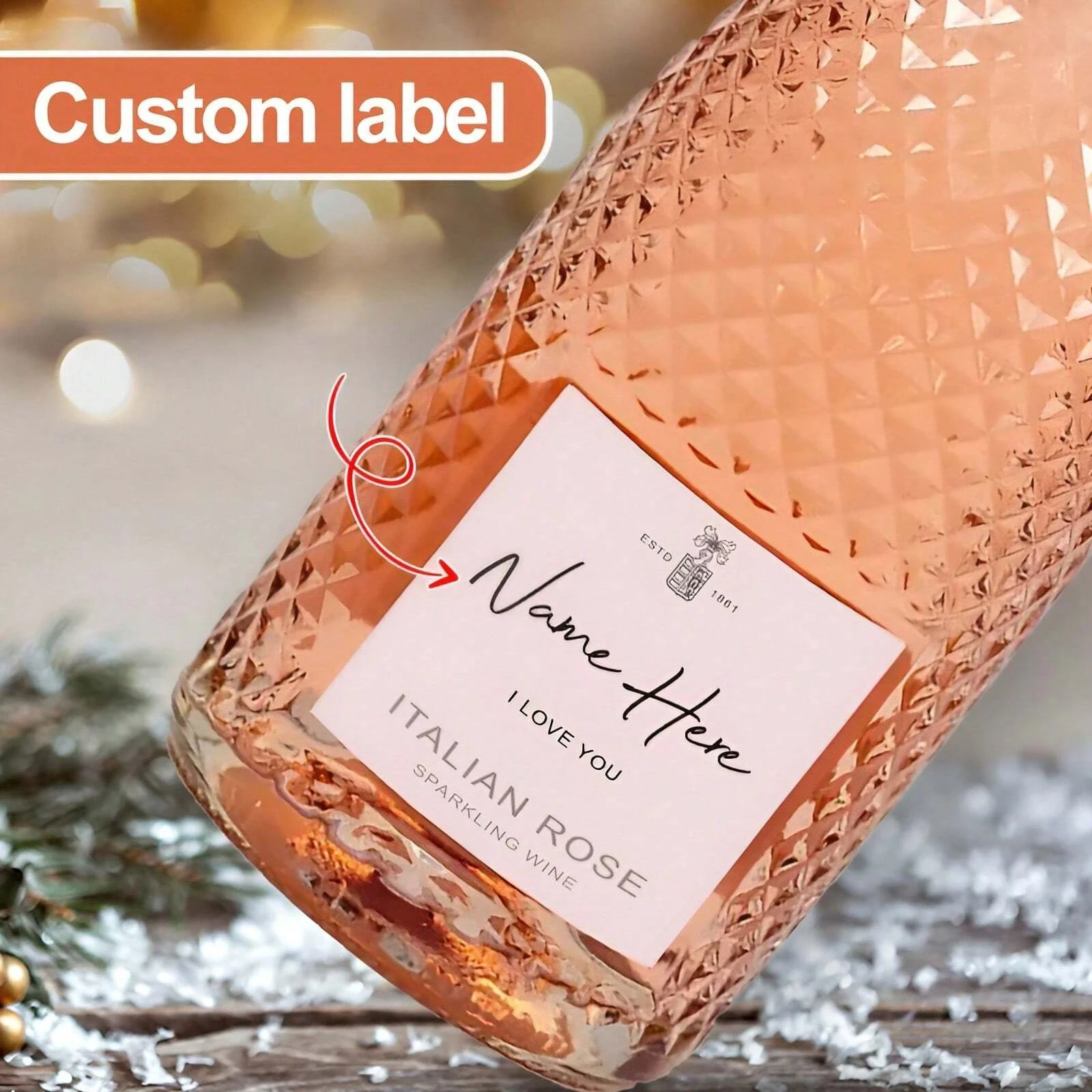 6.2*5.4CM Customizable Wine Labels For Special Moments, Design Your Own Wine Bottle Labels For Birthdays, Anniversaries