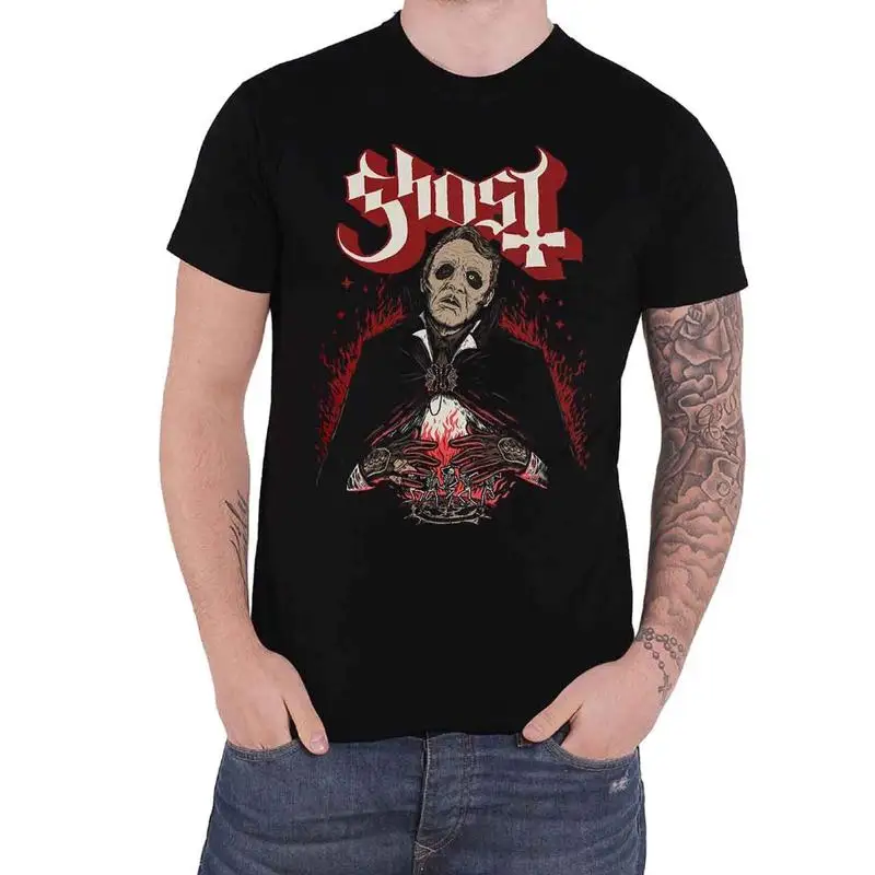 Ghost T Shirt Danse Macabre Band Logo New Official Mens Black