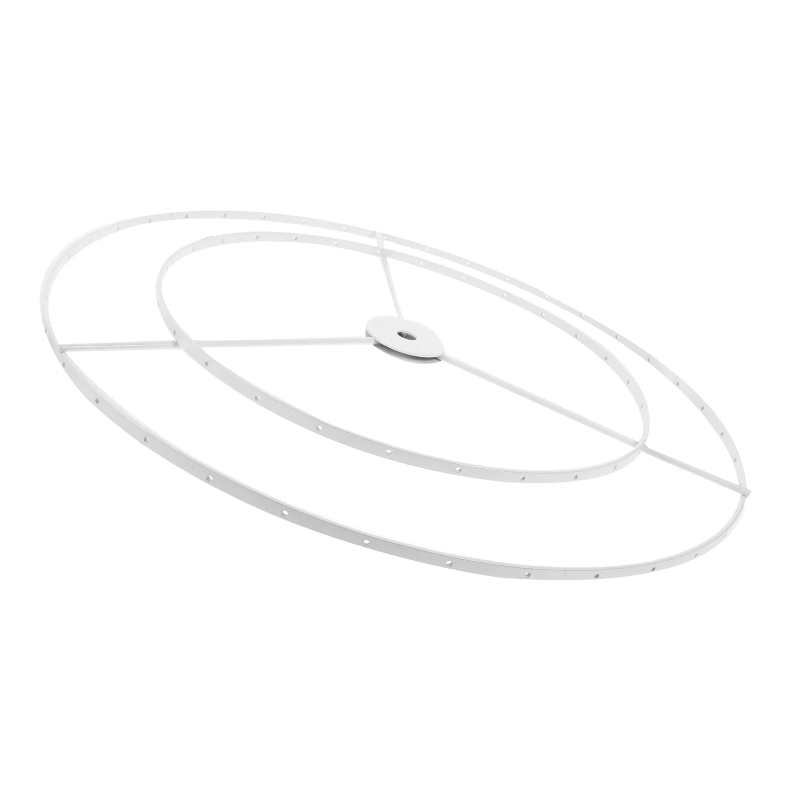 

E27 Lamp Shade Frame Iron DIY Metal Hanging Light Fixture for Table Lamp and Pendant Lighting Decor, Lampshade Making Supply