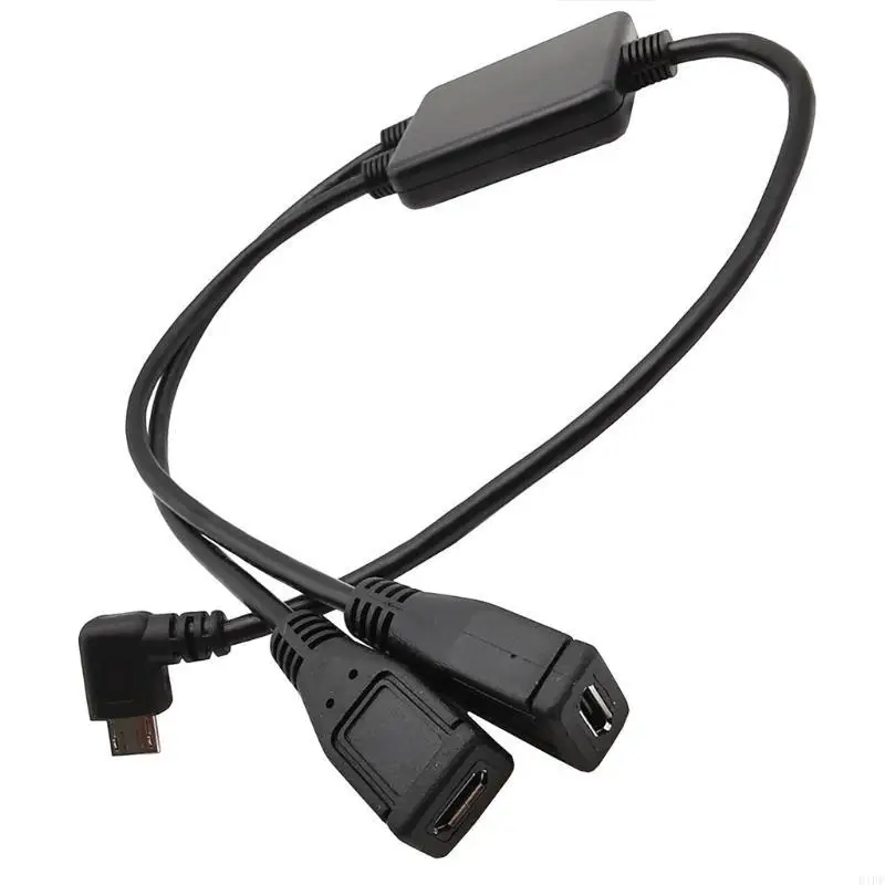 E1PF Splitter and Micro USB Cable,5 Pin Y Splitter Cable Adapter Data Cord