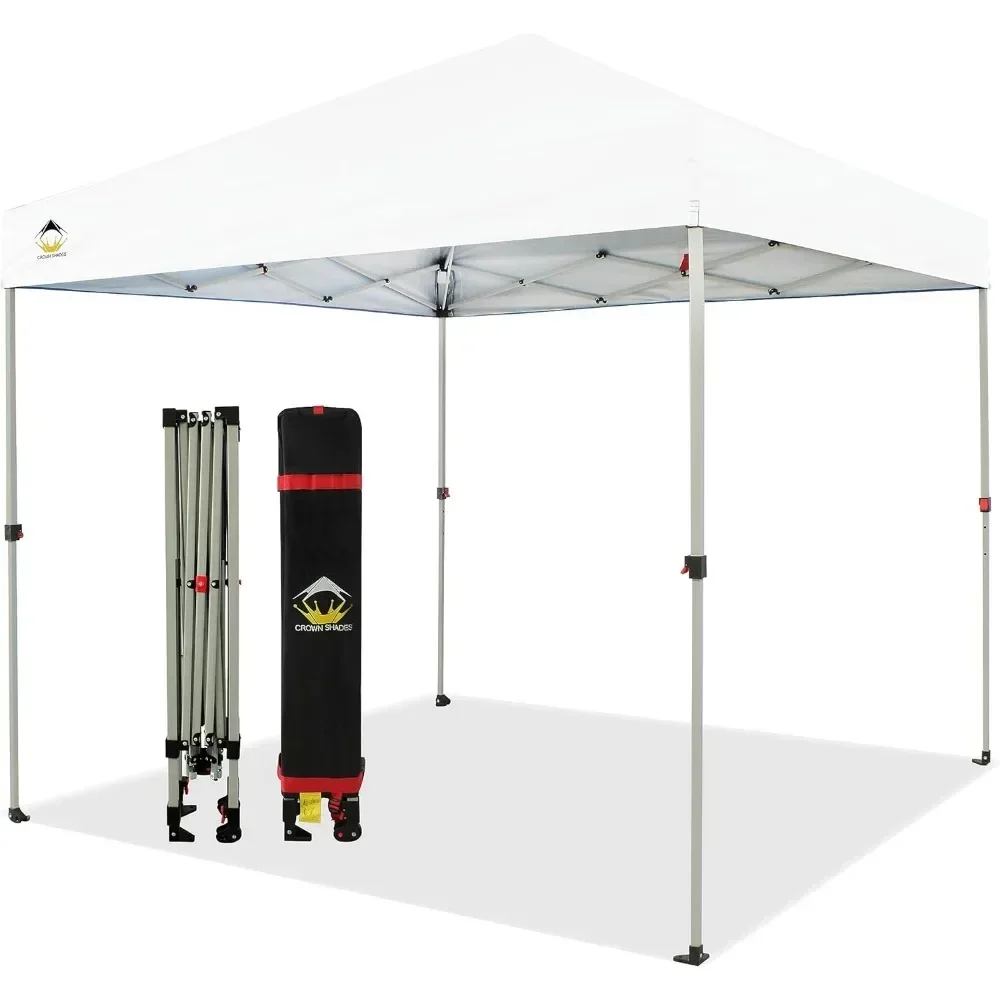 Gazebo tienda de campaña con cerradura central patentada, toldo de bolsa de almacenamiento de nuevo diseño, 10x10