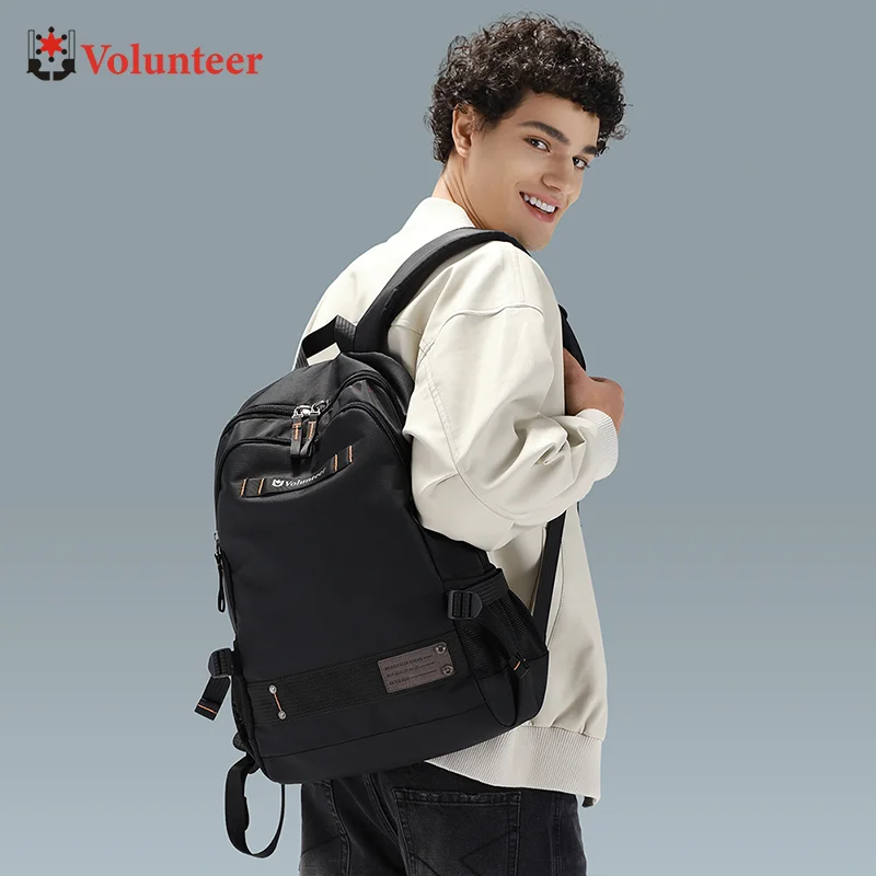 VOLUNTEER Backpacks for Men 2024 New Oxford Cloth Waterproof Stylish Large Capacity High Quality Solid knapsack 1835-10