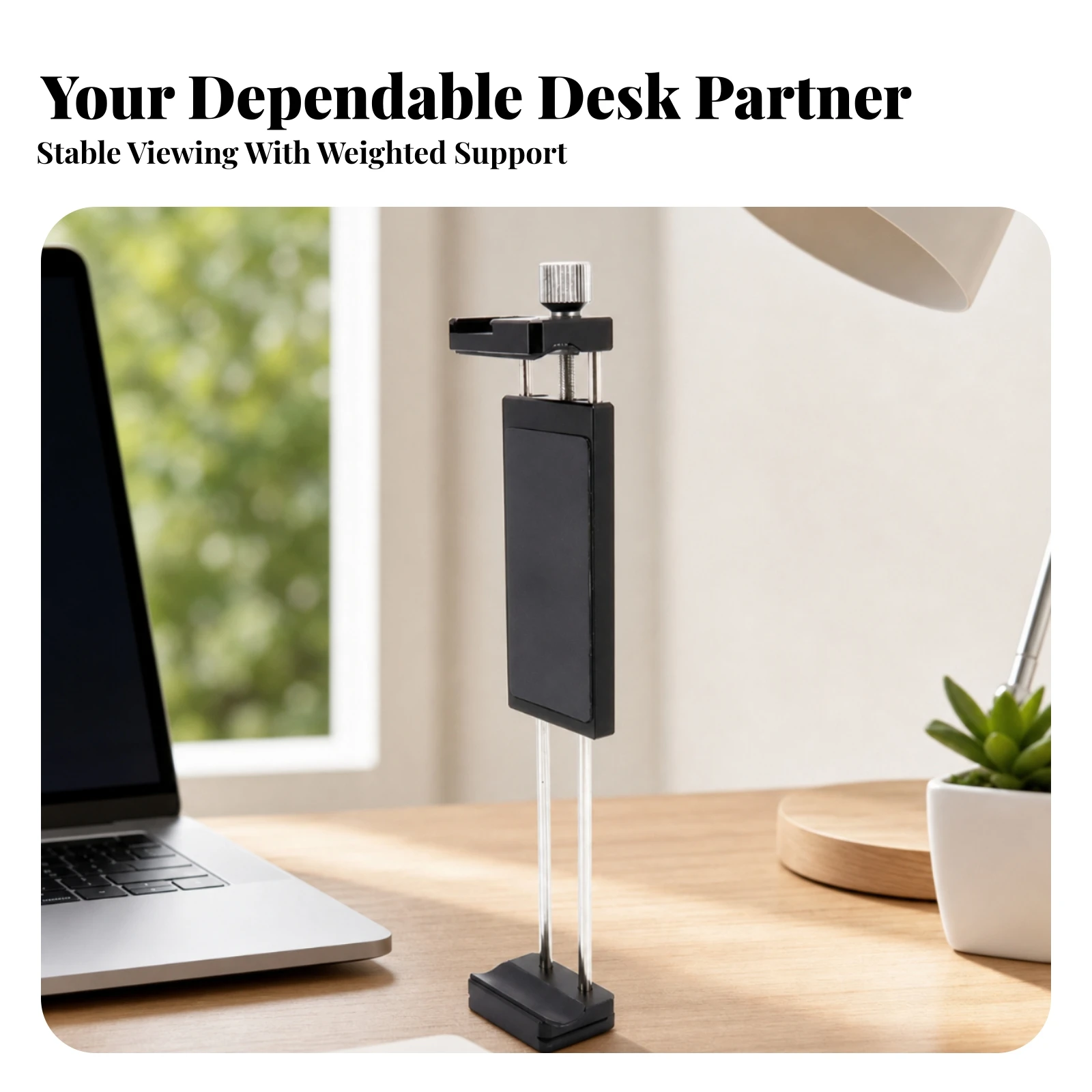 Tablet Clamp with Cold Shoe Expandable Phone and Tablet Holder Tripod Mount with Cold Shoe Adjustable for Vloggers