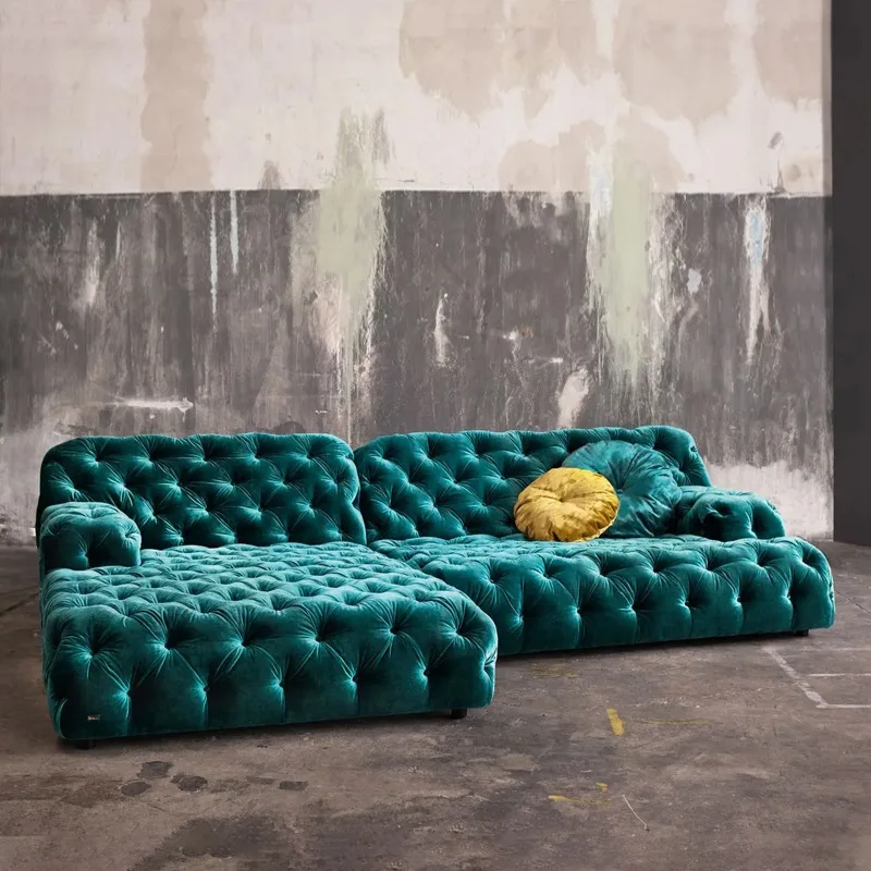 Craft moon fabric sofa living room l corner combination straight row
