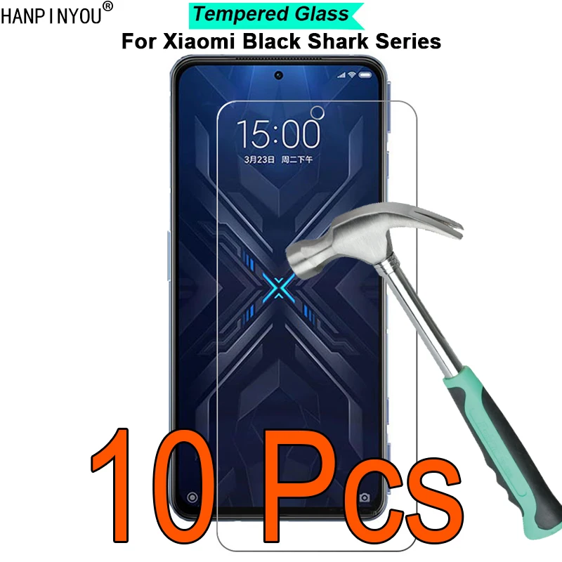 10 Pcs/Lot For Xiaomi Black Shark 5 RS 4 4s Pro 9H Hardness 2.5D Toughened Tempered Glass Film Screen Protector Guard