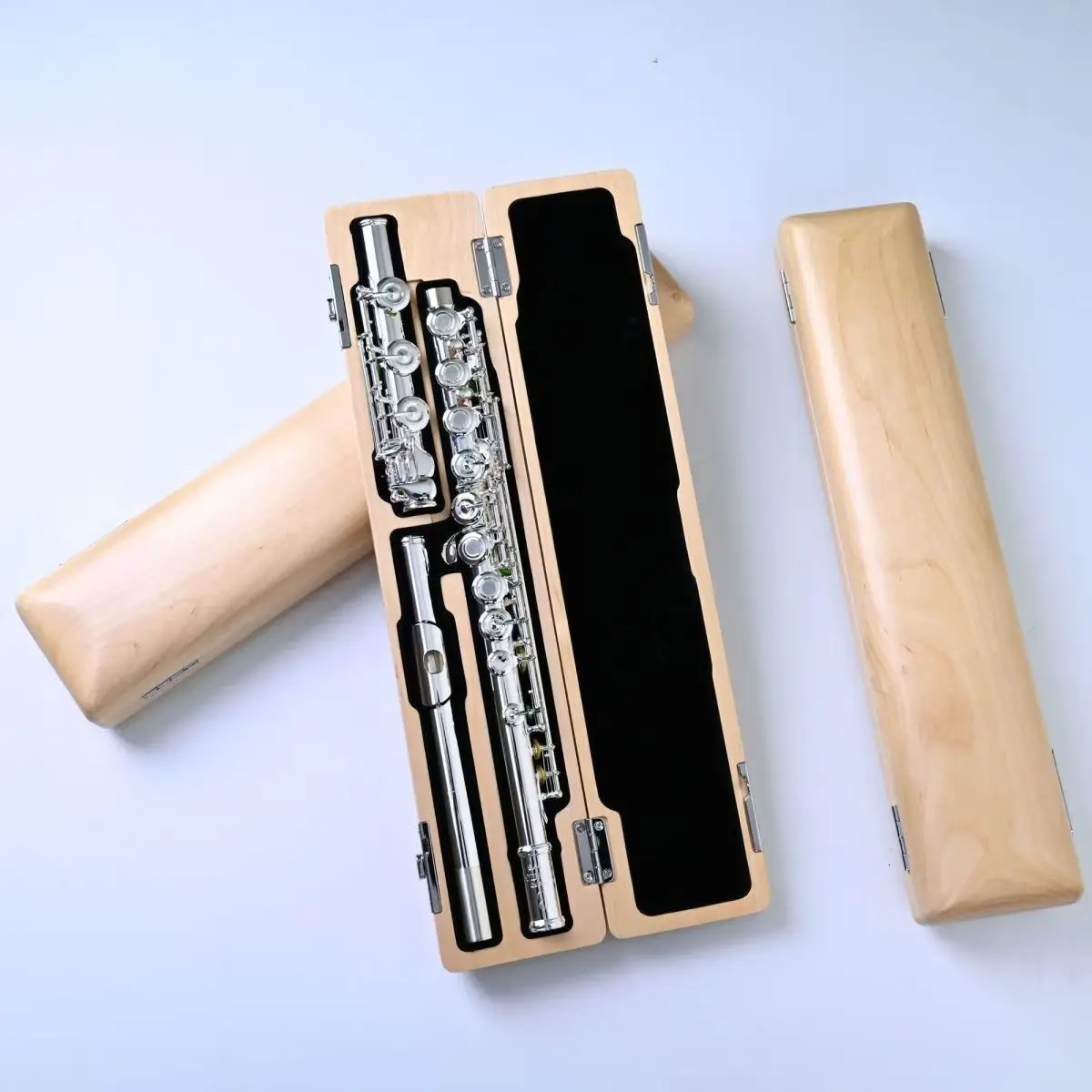 Flute specific solid wood flute box instrument portable box 16 hole 17 hole hard shell universal flute box handmade solid wood