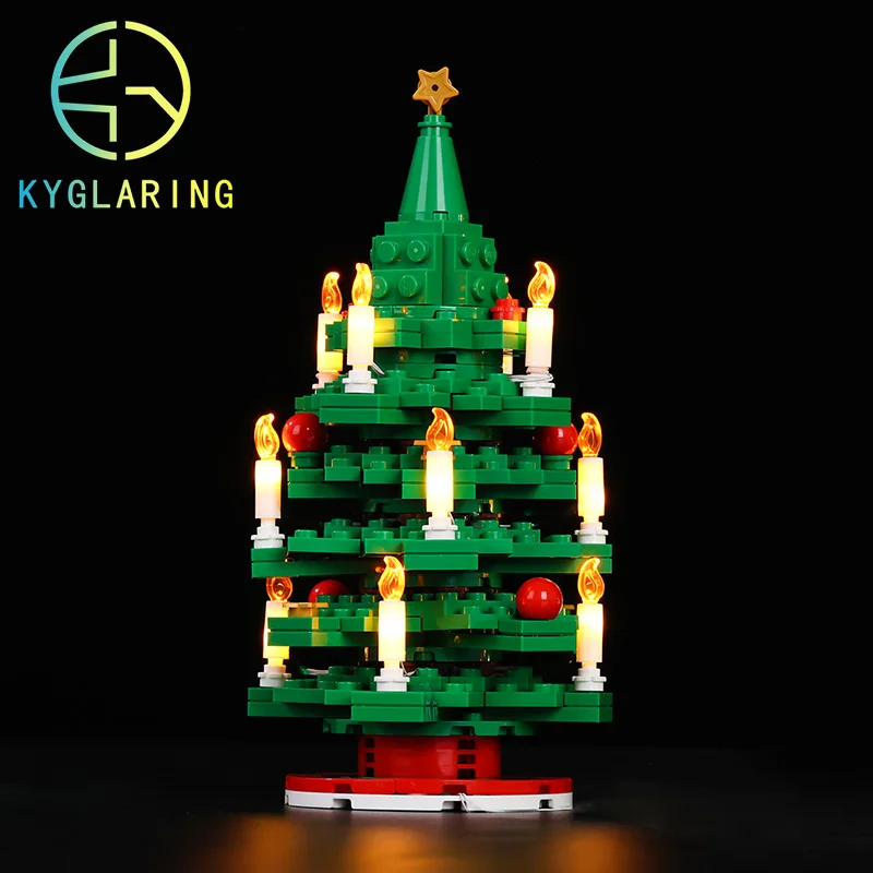 Merry Christmas Decoration Kyglaring LED Kit For 40573 Christmas Tree Lighting Set DIY Toys  (Not Included Building Blocks)