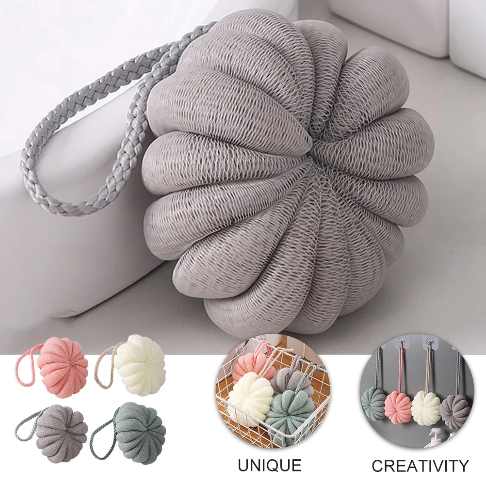 

4pcs Bath Balls Delicate Shower Sponges Gentle Skin Massage Deep Cleansing Exfoliating Mesh Sponge For Bathroom Hotel Use