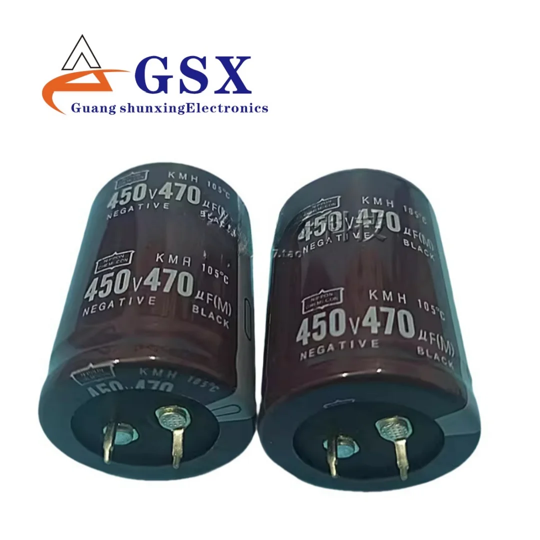 

1pcs Brand new Black Diamond welding machine capacitor 400V470UF 450V470UF 25/30/35 diameter 35X50
