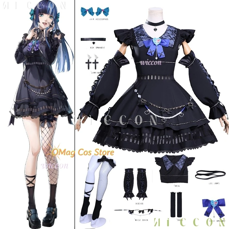 

Halloween Adult Dress up Ichigo Cos Shikano Berry Megami Cosplay Costume Dress Game 2025 Halloween Women Roleplay Clothing Expo