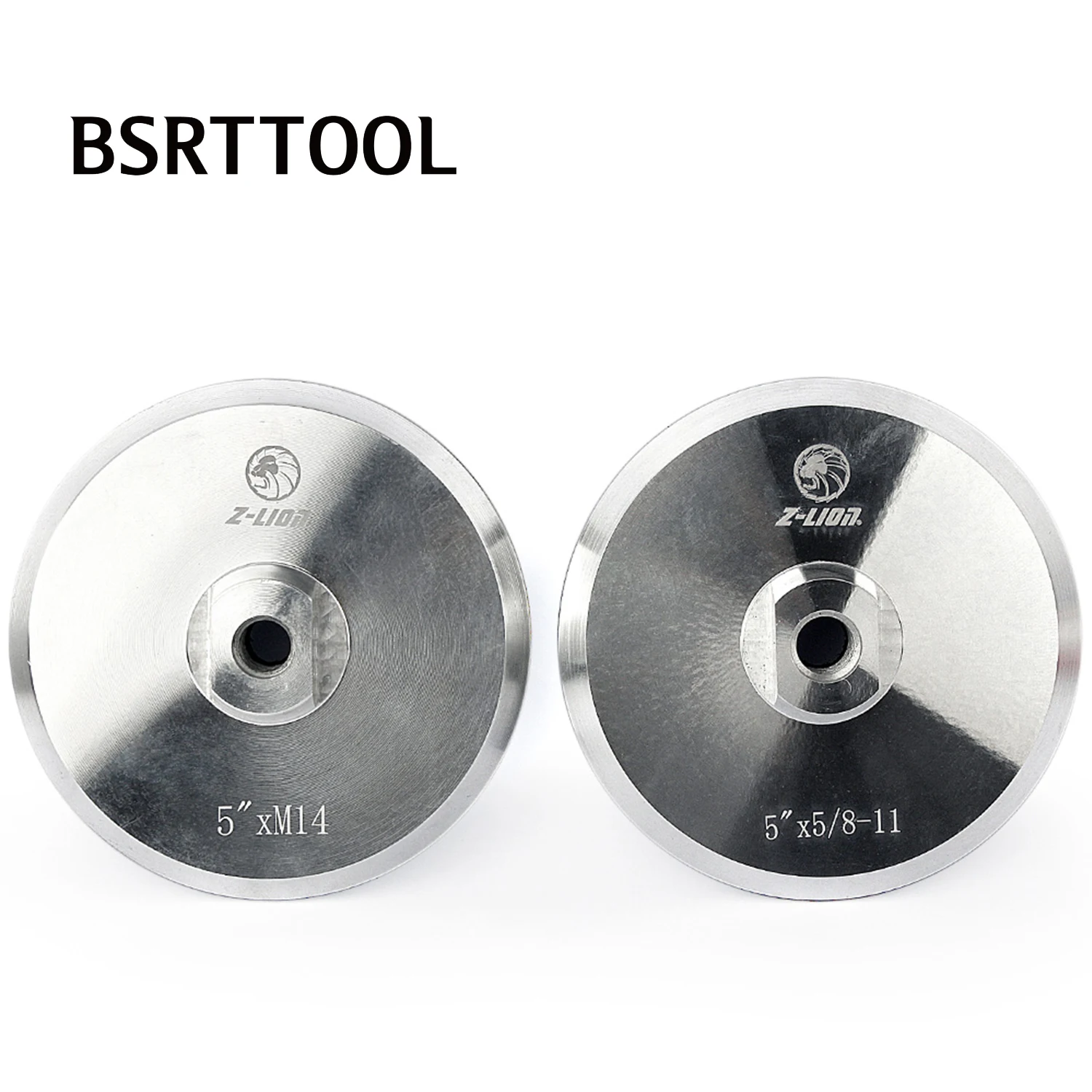 BSRTTOOL 5 inch Aluminium Based Backer For Polishing Pad Diameter M14 5-8-11 Adapter 4inch Nylon Backing Pad Holder