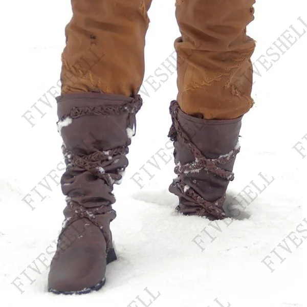 2023 القرون الوسطى الفايكنج زي القراصنة الرجال الرجعية الأحذية هالوين تأثيري الشتاء التمهيد بولي Boot فارس النساء ضمادة القوطية الأحذية