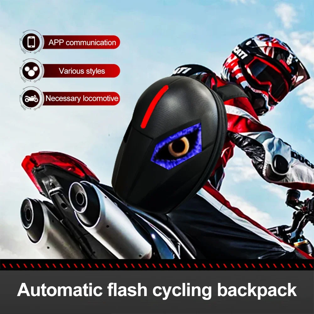 Knight Bag Laptop Backpack Motorcycle Riding Bag Manufacturer Led Display Backpack Waterproof Hard Shell Diy Smart Led Backpack