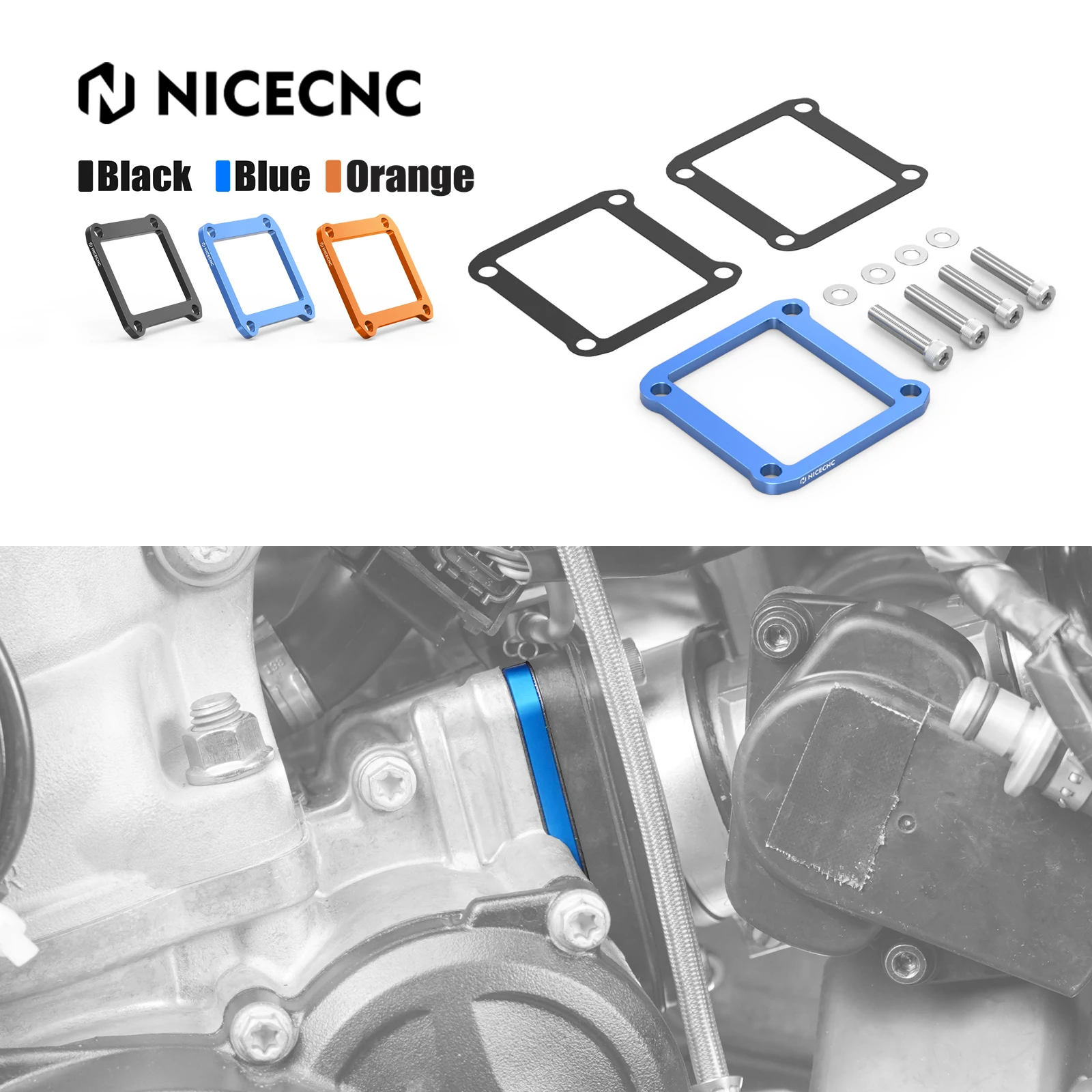 NICECNC For Husqvarna TE 300 2025 2024 2023 TE 300 250 150 125 TC TX Reed Valve Spacer TE300i TE250i 2018-2023 TX150i 2020-2023