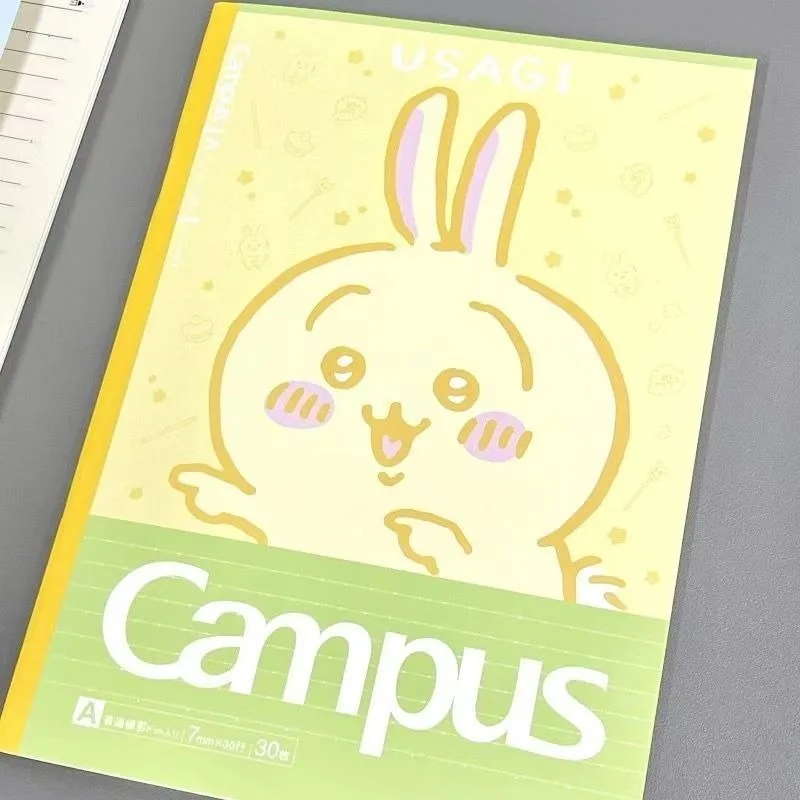 New Chiikawa Hachiware Usagi Anime Peripheral Cartoon Cute Print Notepad Student High-Looking Handbook Holiday Gift Wholesale