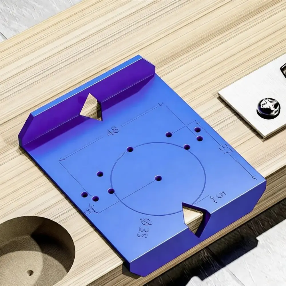 Cabinet Door Hinge Drilling Tool 28mm 35mm 37mm 40mm Hole Locator Guide Jig Woodworking Hardware Fitting Professional Template