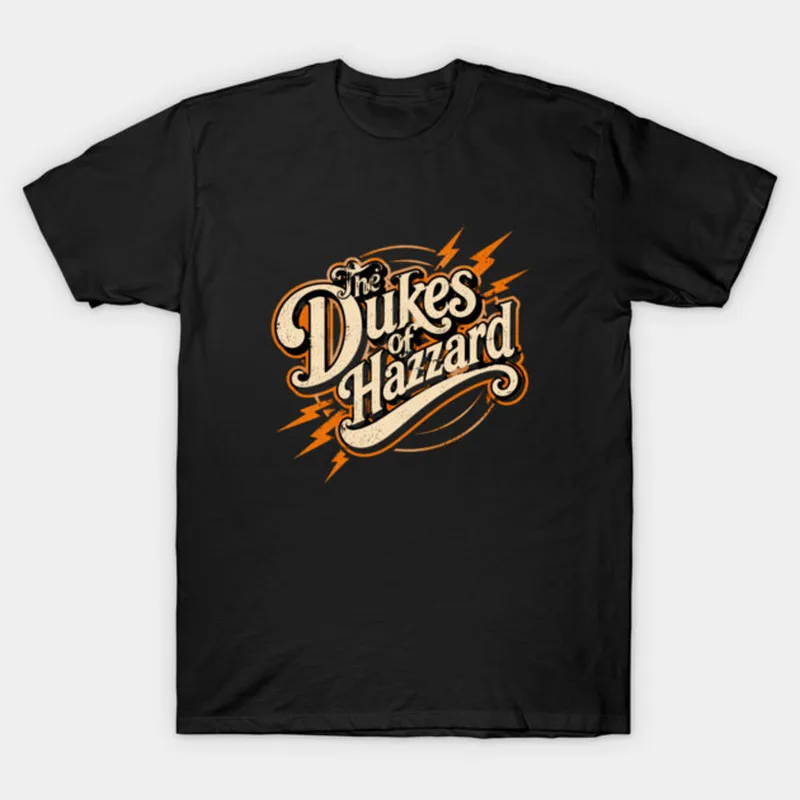 Retro Dukes of Hazzard Vintage Hazzard County Racing Graphic T-Shirt General Lee 01 Muscle Car Tee Classic 80s TV Fan Gift Tops