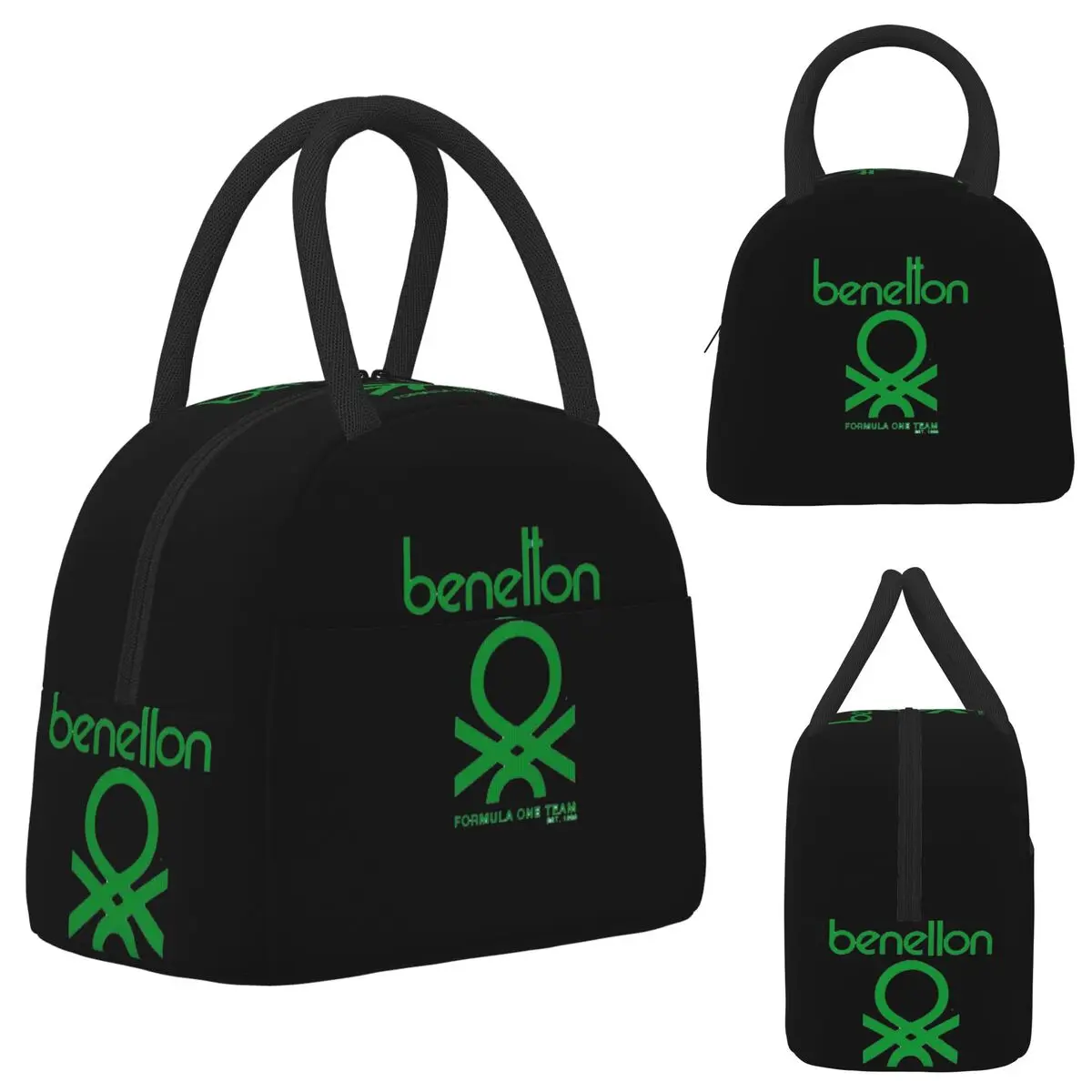 Bolsa Térmica para Almuerzo Benetton para Mujer, Lonchera Aislada para Oficina, Bolsa Térmica para Comida, Contenedor Hermético para Almuerzo