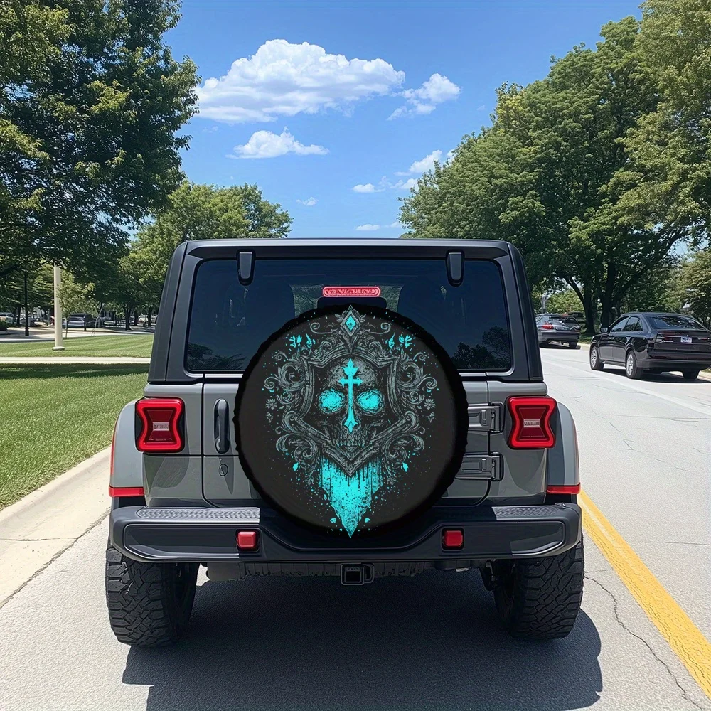 Dark Gothic Pattern Tire Protection Layer For SUVs, Trucks, Off-Road Vehicles - Dark And Edgy Style