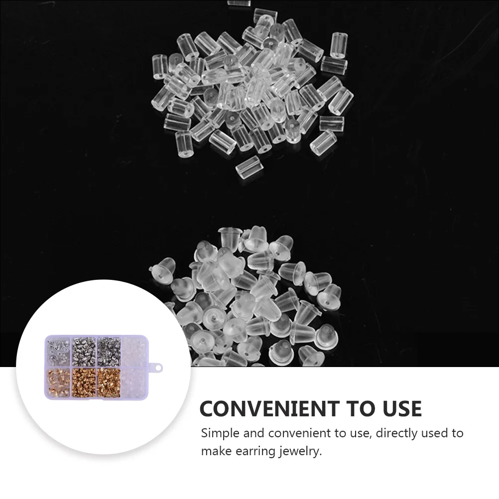 

1 Box Chic Earrings Stopper Set Fine Workmanship Durable Diy Jewelry Making Accessories Gift For Friends Lovers Unique Charms