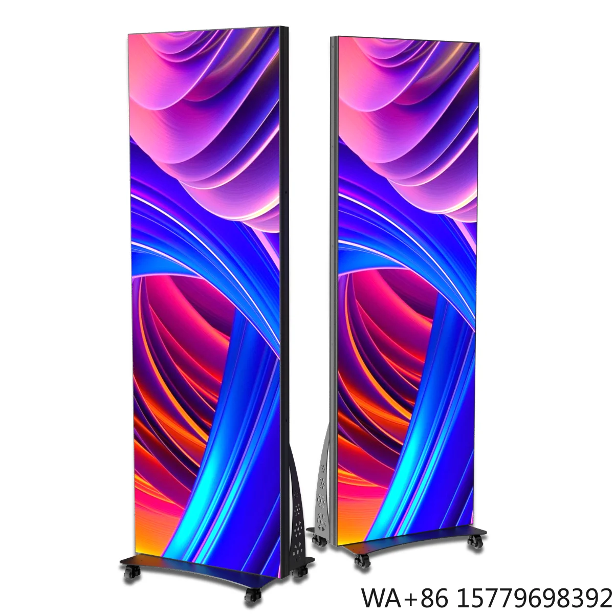 Moving Splice Led Display Screen Indoor Advertising Floor Standing Screen P1.8 P2 P2.5 Digital Poster for Shopping Mall