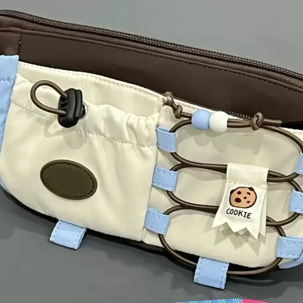 Portable Large Capacity Pencil Case Cute Cookie Storage Organizer Pen Bag Stationery Adorable Pencil Pouch Student