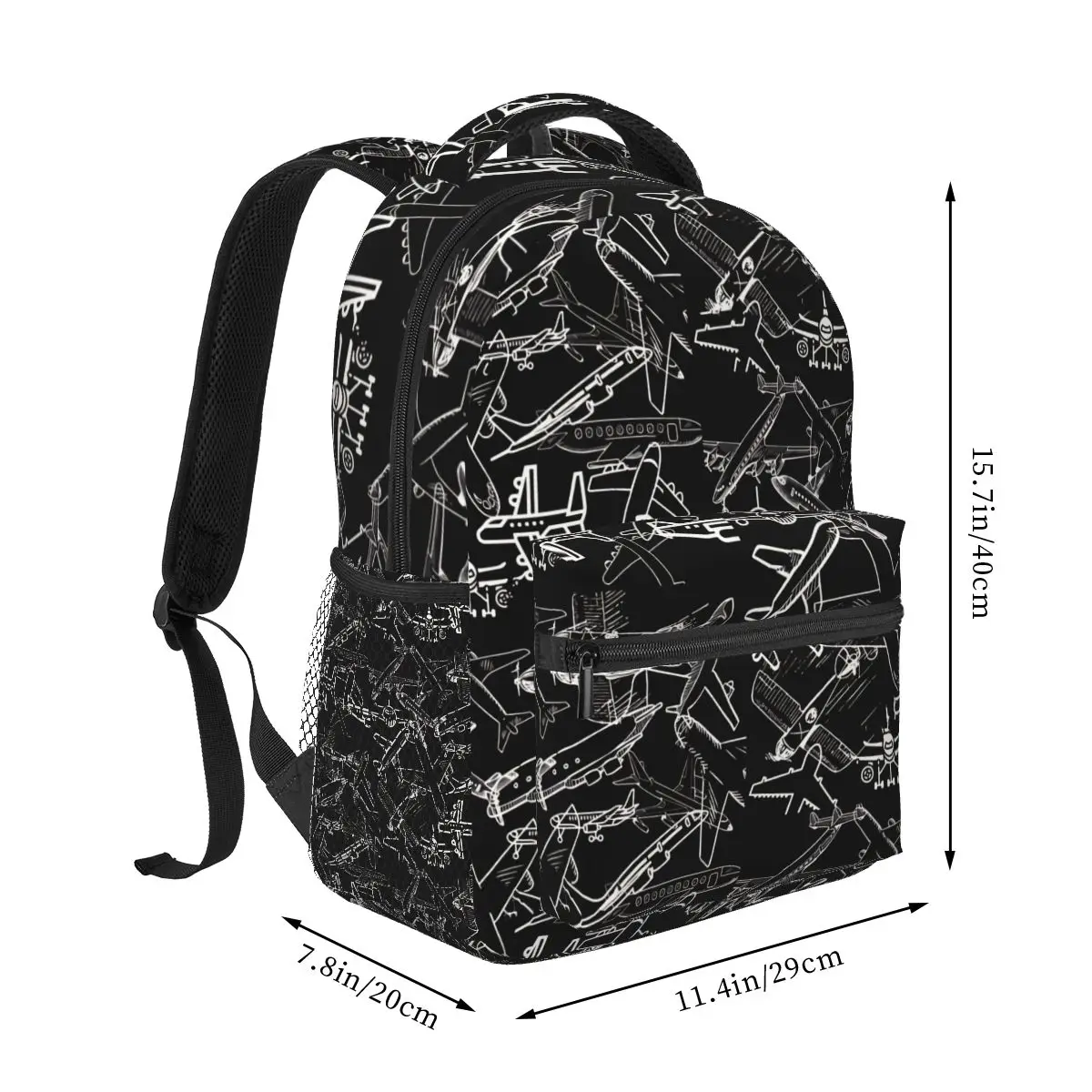 Airplanes Love Backpacks Casual Print Student School Bag Women Man's Travel Bags Laptop Daypack