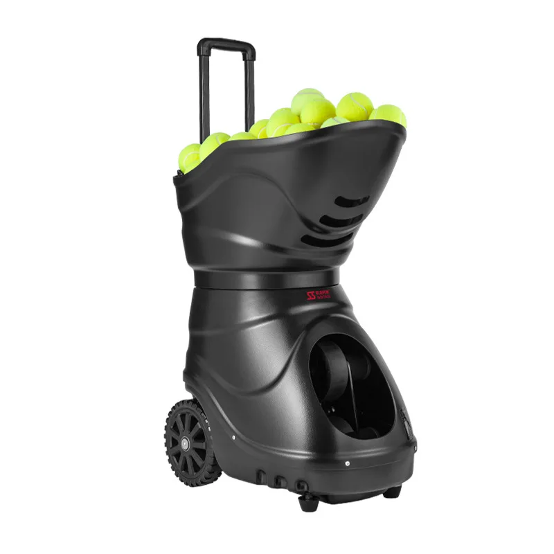 Tennis Ball Launcher, Automatic Machine, 150-Ball Capacity, ABS Material, EU Plug, Training Equipment