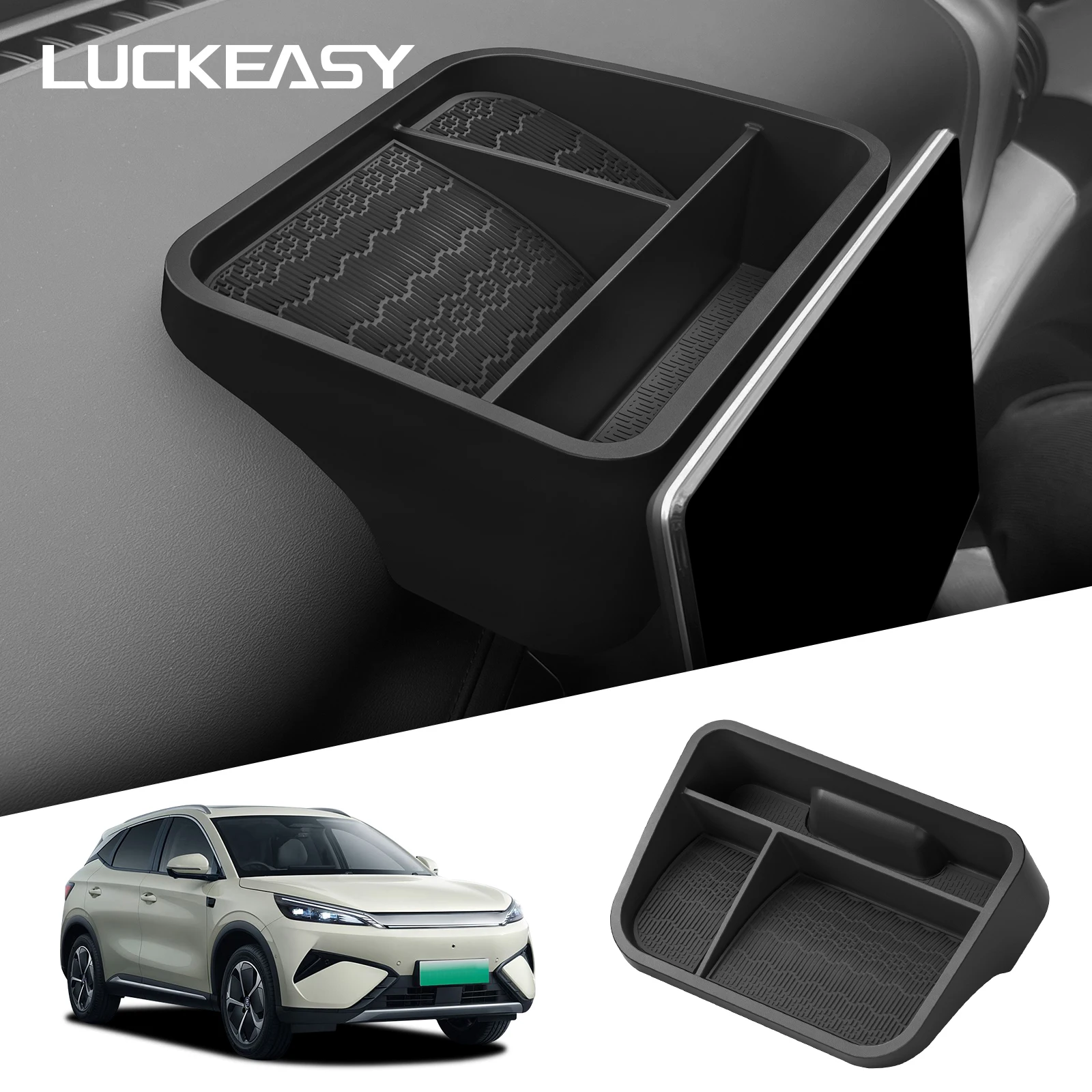 Per Byd ATTO3 Atto 3 Yuan Plus 2025 2026 Schermo Di Controllo Centrale Scatola Di Immagazzinaggio Posteriore Cruscotto Vassoio Accessori Interni Auto