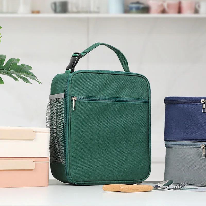 Fashion Outdoor Lonchera Work Portable Food Storage Freezable Cooler Bags Lunch Box Lunch Bag Insulated Lunch Tote Bag borsa