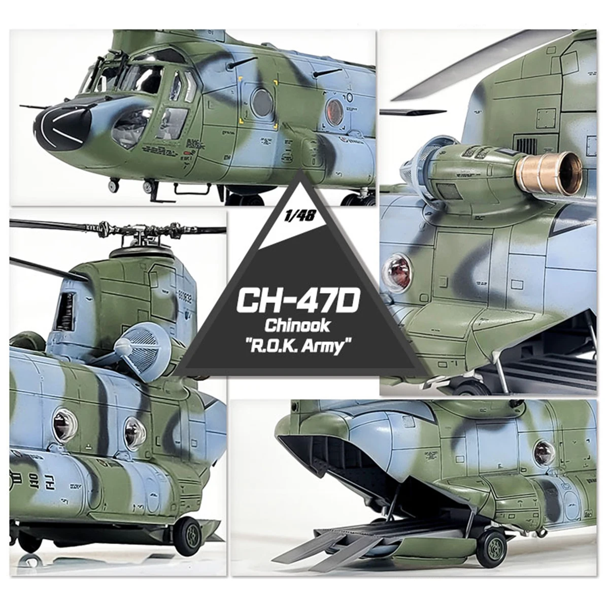 Academy AC12372 1/48 CH-47D Ch - Model Kit Academy ulasan dan harga