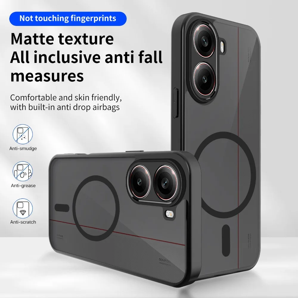 Matte Casing For Xiaomi Poco X8 Pro Max/X8 Poco M8 Pro/M8/F8 Ultra/F8 Pro Phone Case Magnetic Wireless Charging Back Cover