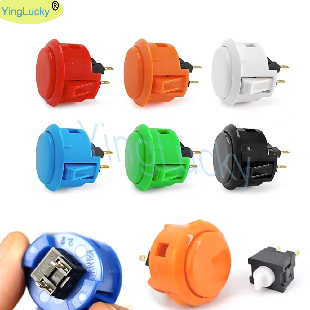 6ps sanwa obsf-30 buttons sanwa replacement arcade game button 30mm push button