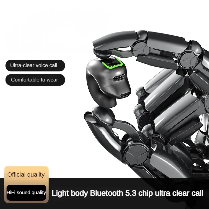 Open Ear Headphones, 10 Hours Playtime True Wireless Open Ear Earbuds with Ear Hooks, Air Conduction Headphones, Bluetooth 5.3,