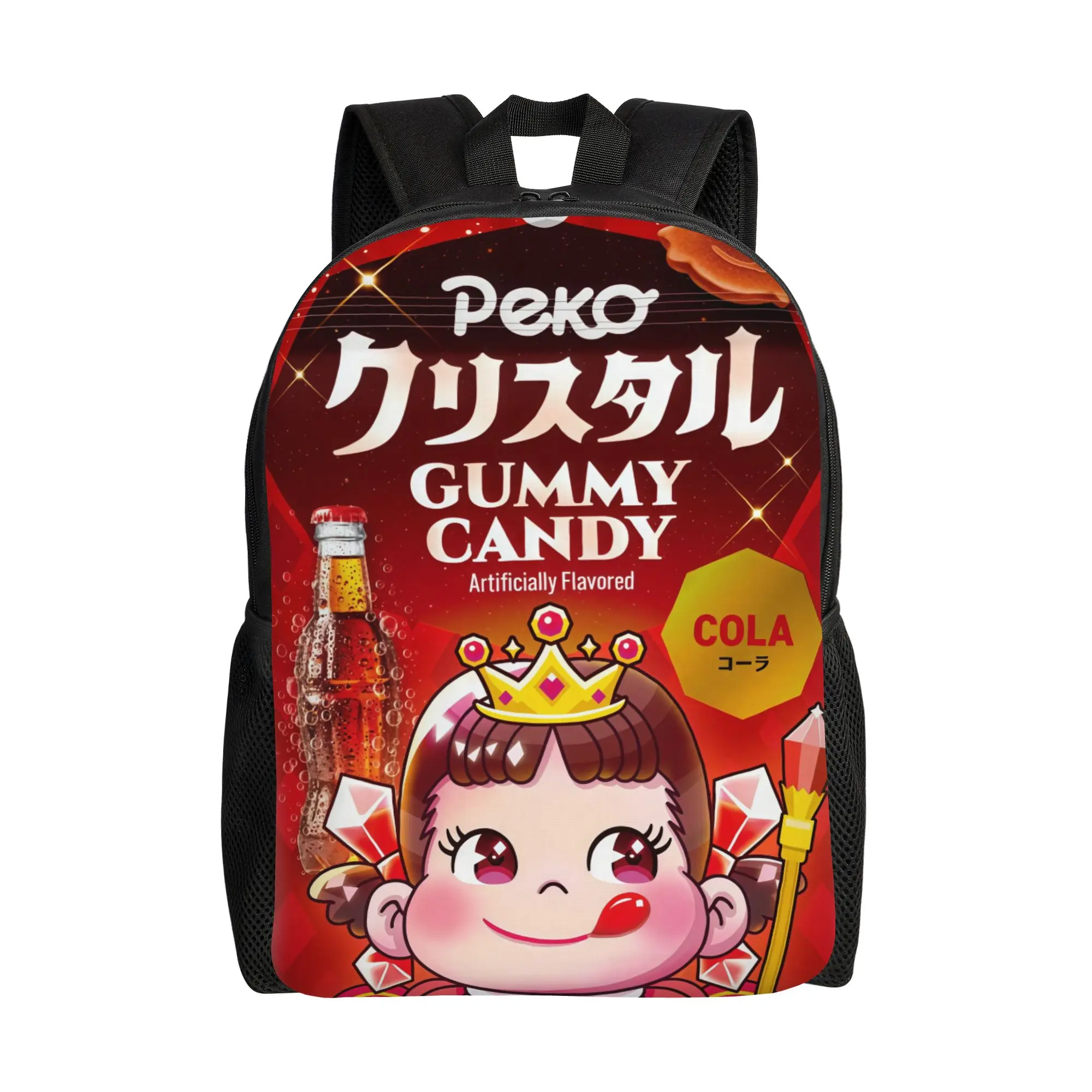 Fujiyaa Cola Flavor Gummy Candy Backpack Students Sporty Fashionable mochila Large Capacity Laptop Bag Back To School Season