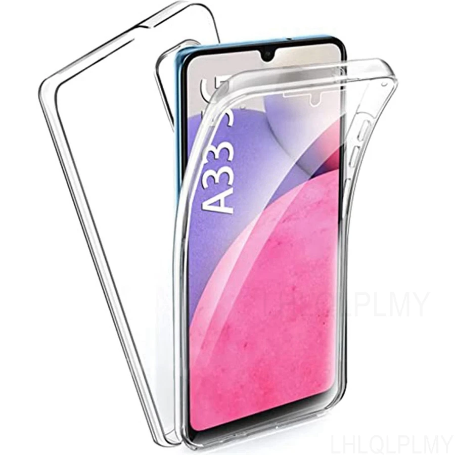 

360° Double Sided Clear Case For Samsung Galaxy A33 A34 A35 A36 A56 A55 A54 A53 A26 A25 A24 A23 5G A16 A15 A14 A13 4G 5G Cover
