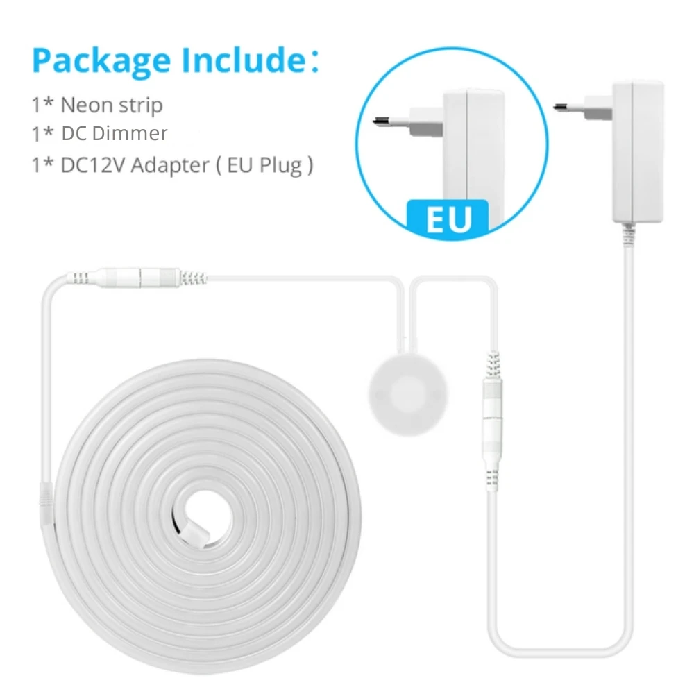 Hand Scan Touch Sensor Dimmable LED Strip Light Neon Sign 5V 12V Smart Penetrable Wood 6X12MM Kitchen Cabinet TV Backlight Lamp