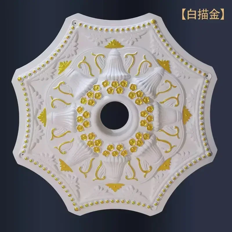 Ceiling Ceiling Lamp Decoration Material European-style Lamp Panel Pool Ceiling Decoration Accessories Non-gypsum PU Lamp Panel