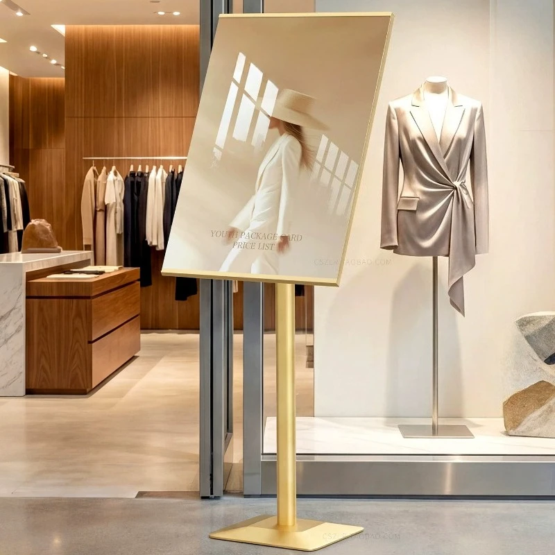 Display Stand Vertical Billboard Poster Recruitment Stands Advertising Shelf At The Entrance Of The Store Advertising Sign Rack