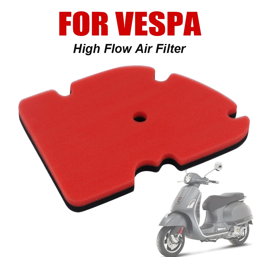 For PIAGGIO MP3 VESPA 300 250 125 GT GTL GTS GTV 250 300 Motorcycle Air Filter Sponge Oil Grid Filter Intake Cleaner High Flow