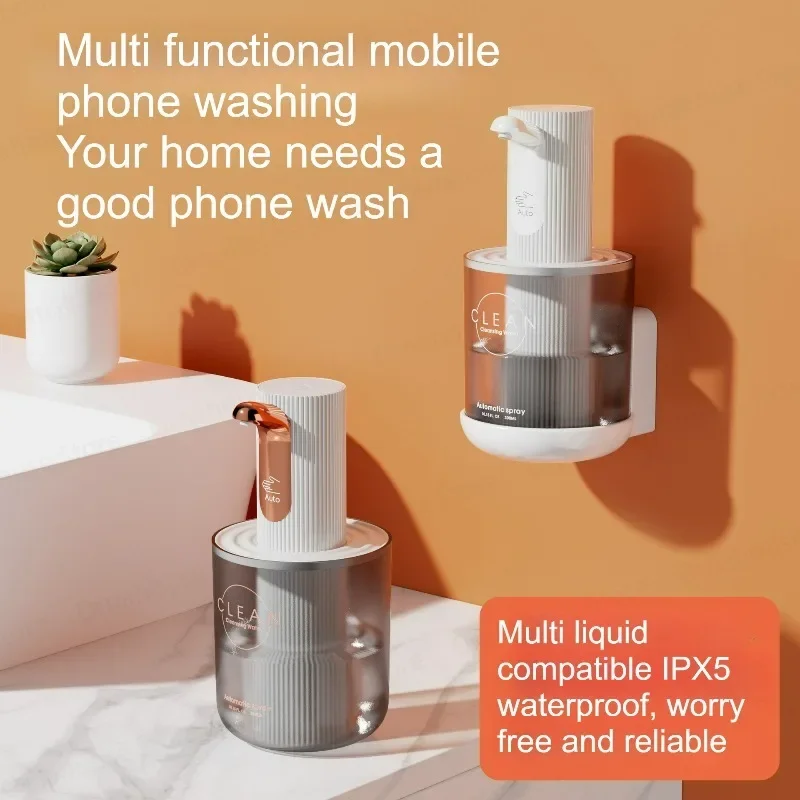

Luxury Automatic Foaming Soap Dispenser Non-Contact Rechargeable Electric for Hotels Bathrooms 200ml Kitchen - Modern Bathroom A
