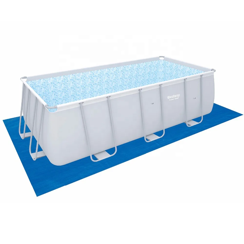 

56456 Rectangular Steel Frame Swimming Pool Above Ground Square Pool Set