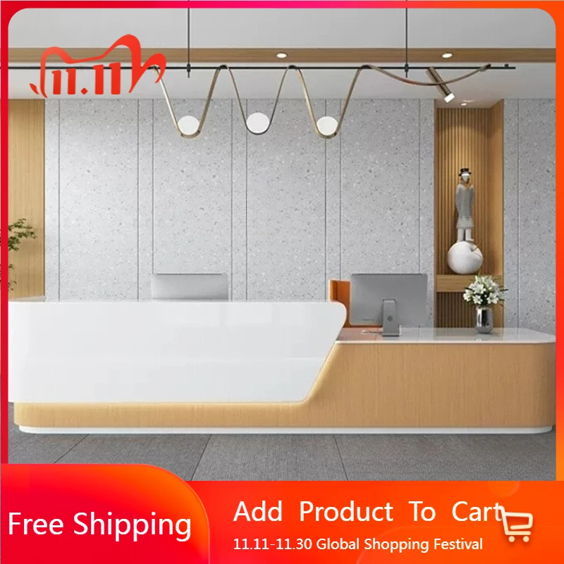 

Display Luxury Reception Desk High Quality Design Modern Beauty Salon High Quality Desks Design Office Schreibtisch Furniture
