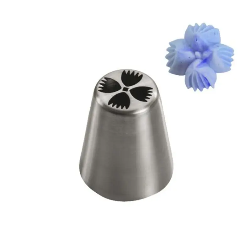 MRF 1PCS Stainless Steel Large Size Russian Flower Pastry Icing Tips,Cake Decorating Cupcake Dessert Piping Nozzle #BNO25