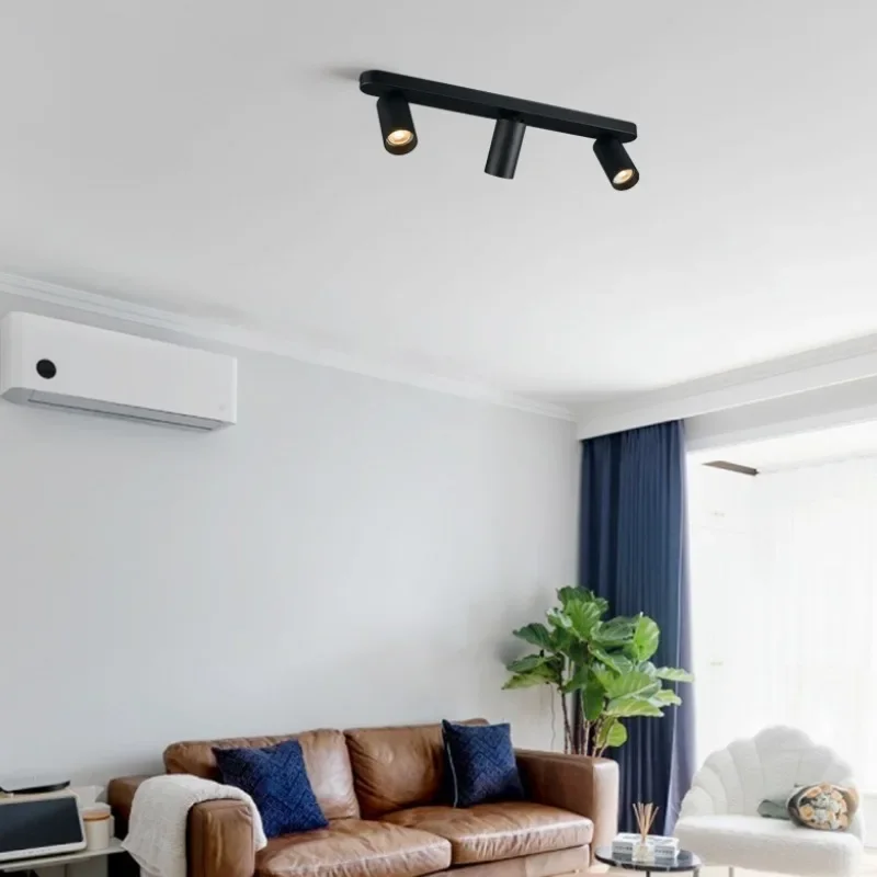 Nordic Home Restaurant Ceiling Light Living Dining Room LED Tube Track Modern Decoration Pendant Lamp Spotlight Lighting Fixture