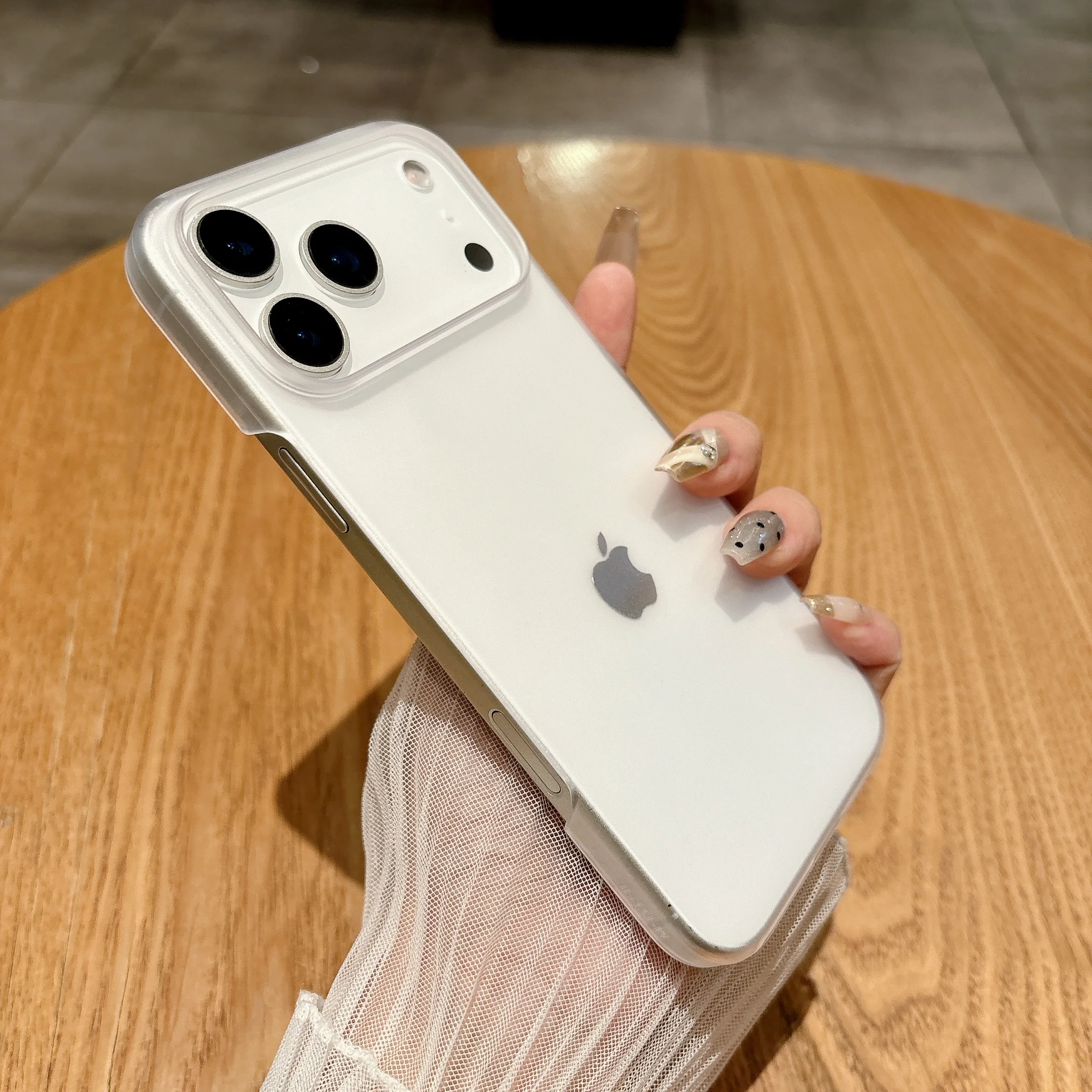 Transparente, schlanke, halbe Packung Handyhülle für Apple IPhone 17 Air 16 15 14 13 12 11 X XS XR Pro Max Cover Clear Hard Case