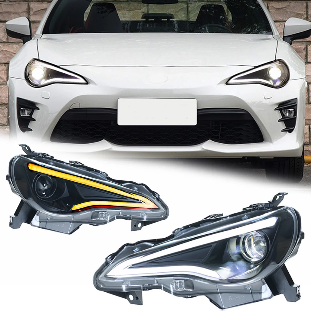 

LED HeadLights for TOYOTA GT86 BRZ 12-20 new style led DRL Car head lamp Assembly Signal Auto Accessories Modified Lamp
