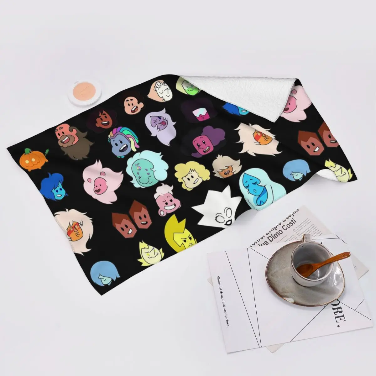 Custom Steven Universe Heads Soft Face Towel Quick Dry Pool Bath Cotton Towels Breathable